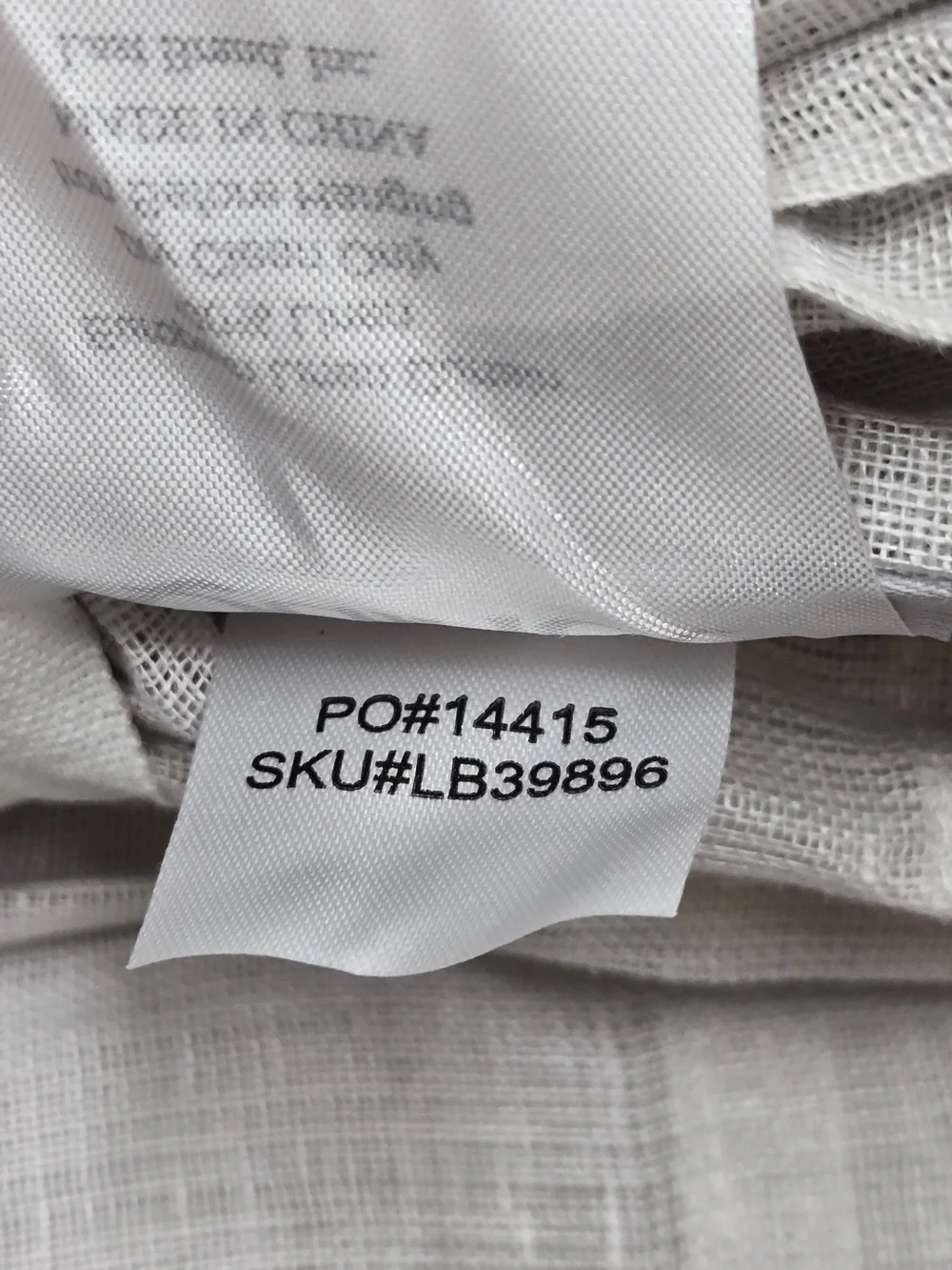 NWT QUINCE 4 Set 48x96 European Linen Sheer Curtains Cloud 9306
